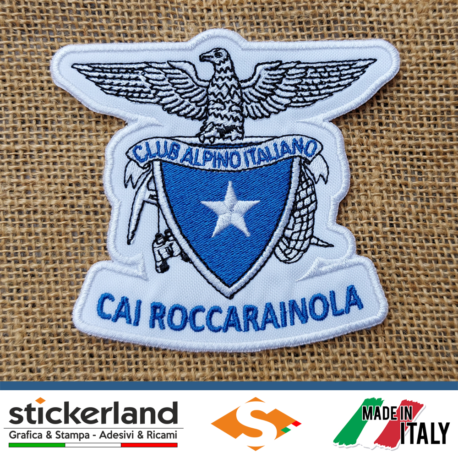 Toppa Patch ricamata personalizzata del Club Alpino Italiano – Sottosezione di Roccarainola
