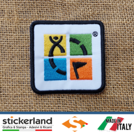 Toppa Patch ricamata ufficiale GEOCACHING – ver. 1