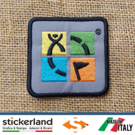 Toppa Patch ricamata ufficiale GEOCACHING – ver. 2