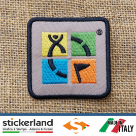 Toppa Patch ricamata ufficiale GEOCACHING – ver. 4