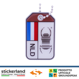 Geocaching Travel Bug® Origins - Netherlands di metallo