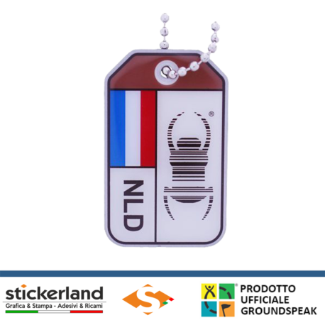 Geocaching Travel Bug® Origins - Netherlands di metallo