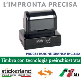 Timbro personalizzato da 46 x 27 mm cod. MF38