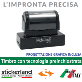 Timbro personalizzato da 59 x 17 mm cod. MF48