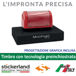 Timbro personalizzato da 78 x 43 mm cod. MF62