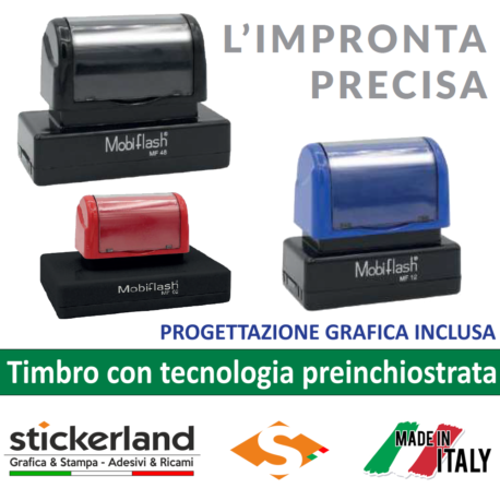 Timbro personalizzato preinchiostrato