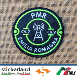 Toppa Patch ricamata personalizzata del Progetto PMR regione Emilia Romagna