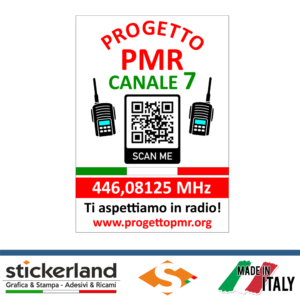 Adesivo Sticker ufficiale del Progetto PMR