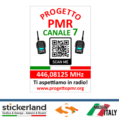 Adesivo Sticker ufficiale del Progetto PMR