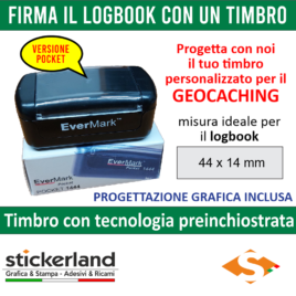 Timbro Pocket 1444 per Geocaching