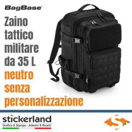 Zaino tattico militare senza personalizzazione