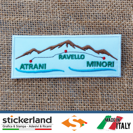 Toppa Patch ricamata personalizzata Atrani - Ravello - Minori