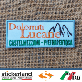 Toppa Patch ricamata personalizzata delle Dolomiti Lucane