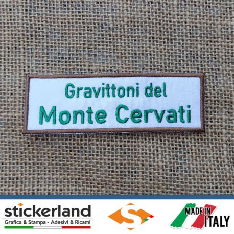 Toppa Patch ricamata delle doline Gravittoni del Monte Cervati