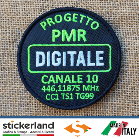 Toppa Patch ricamata Progetto PMR Digitale