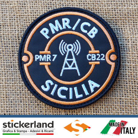 Toppa Patch ricamata personalizzata Progetto PMR Sicilia