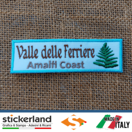 Toppa Patch ricamata personalizzata da cucire della Valle delle Ferriere - Amalfi Coast