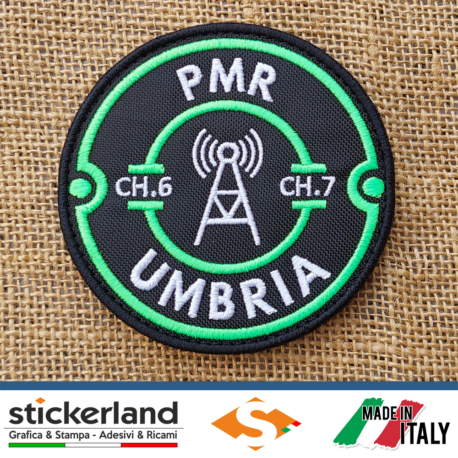 Toppa Patch ricamata personalizzata del Progetto PMR Regione Umbria